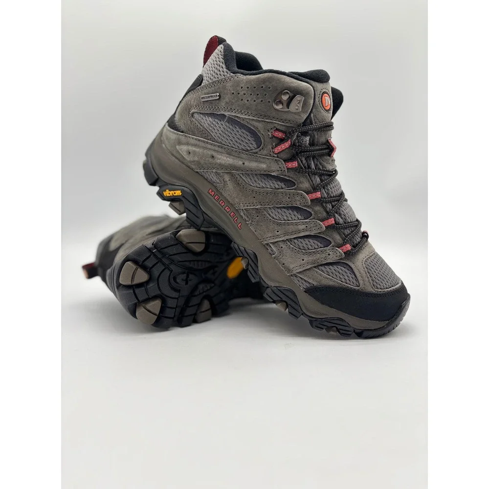 Merrell Moab 3 Mid WP Mens 9.5 Hiking Boots Beluga Grey Waterproof New w/ Box